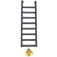 Игрушка д/птиц Лесенка с колокольчиком блистер серая/5044/Дарэлл Игрушка д/птиц Лесенка с колокольчиком блистер серая/5044/Дарэлл