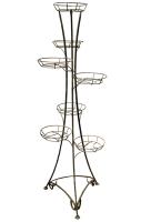 Подставка РЗДИ на 7 горшков квадратный прут медь 207