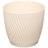Кашпо Соната 2,4л слоновая кость с под. А031 /20шт/Арз