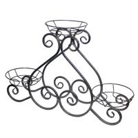 Подставка РЗДИ Пика малая на 3 горшка серебро