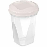 Банка д/хранения пищ. прод. Тондо 0,90л с завинчивающейся крышкой кремовый С286 /16шт/Мартика