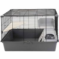 Клетка д/грыз CRAFT 80 Шиншилла-1 78*48*h45см разборная без наполнения сер-черн/4380/Дарэленд