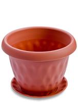 Кашпо "Розетта" 1,7л терракот С126ТЕР