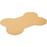 Коврик под миску силиконовый в форме косточки бежевый 52*38см 21001/Пет Лайн Коврик под миску силиконовый в форме косточки бежевый 52*38см 21001/Пет Лайн