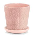 Кашпо Barcelona с поддоном d14, h14см розовый 074696