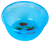 Чаша 8л Медовая  прозрачно-голубой 03033 /10шт/Арз