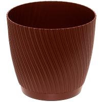 Кашпо Соната 2,4л коричневый с под. А031 /20шт/Арз