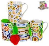 Кружка с ситечком силикон 144-09005 /24шт/PSF