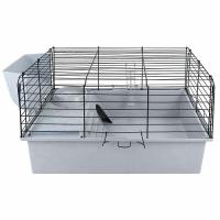 Клетка д/круп. грыз Дарэлл РОДЖЕР 60 №1 складная 58*40*34см св-серый/черный/41692/Дарэлл