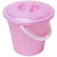 Ведро 3л евро пищевое с крышкой розовый 