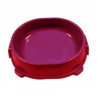 Миска пластик для кошек 0,22л нескользящая фиолетовая