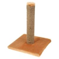 Когтеточка Столбик Mini джут бежевая 30*30*35см УЮТ