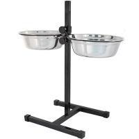 Миска метал на рег. подставке с фикс. 2*360мл 20см КТ-1420рл/ЗР Миска метал на рег. подставке с фикс. 2*360мл 20см КТ-1420рл/ЗР