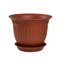 Цветочный горшок Виноград 0,5л терракот с поддоном 5PL0132  Цветочный горшок Виноград 0,5л терракот с поддоном 5PL0132
