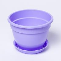 Цветочный горшок Антик 0,75л лавандовый с поддоном 5PL0382