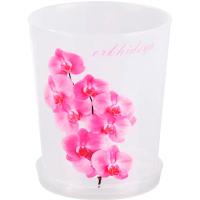 Кашпо для орхидей 1,2л (декор) прозрачный М1603 Кашпо для орхидей 1,2л (декор) прозрачный М1603