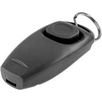 Кликер-свисток ZooOne с кольцом черный 1009-08/Пет Лайн