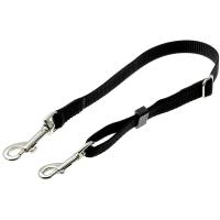 Удлинитель для поводка 15мм 50см-80см черный/металл 73-2889/Пет Лайн