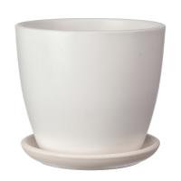 Композит Грэй кашпо белый бутон №7 13л