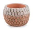 Кашпо Rustic d13;h12см бело/персиковый 074050