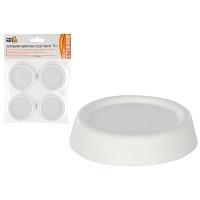 Подставки антивибрационные(4шт) д/стиральных машин и холодильника белый 102786