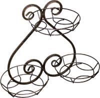 Подставка Настенная РЗДИ Пика на 3 горшка,бронза Подставка Настенная РЗДИ Пика на 3 горшка,бронза