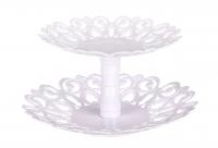 Фруктовница Мелодия 2-х ярусная белый М6618 /22шт/ Альтерн