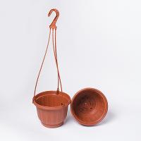 Подвесное кашпо №19 2,4л с поддоном терракот 19*13см Подвесное кашпо №19 2,4л с поддоном терракот 19*13см