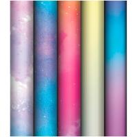 Упаковочная бумага 70*100см "Облака" 80г/м2 глянц. ассорти 5 дизайнов MESHU /MS_53495/Рельеф Упаковочная бумага 70*100см "Облака" 80г/м2 глянц. ассорти 5 дизайнов MESHU /MS_53495/Рельеф