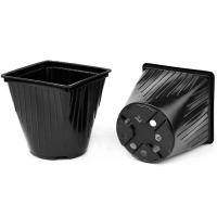 Горшок для рассады 2,5л черный мягкий 15*15*15см КР15М