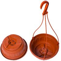 Кашпо Подвесное №22 2,7л миска терракот с переливом 22*11см. Кашпо Подвесное №22 2,7л миска терракот с переливом 22*11см.