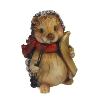 Еж с лыжами L8W8H16см 626778/W070 Еж с лыжами L8W8H16см 626778/W070