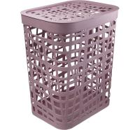 Корзина д/белья 55л ХАОС лавандовый М2619 /5шт/М-пласт