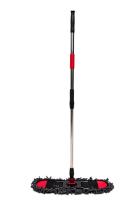 Швабра д/пола Лапша с насадкой из микрофибры черная телескоп. ручка ТВ-050 /40шт/ АкваМаг