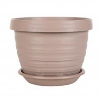 Цветочный горшок Толедо 7л фраппе с поддоном 5PL0481