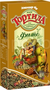 Корм для черепах Тортила Фито для сухопутных черепах 170г Корм для черепах Тортила Фито для сухопутных черепах 170г