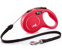 Рулетка Флекси Классик лонг S трос 8м на 12кг красная/22702/20/Евро