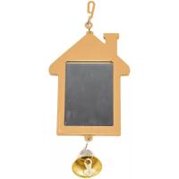 Игрушка д/птиц Zoo-M Зеркало Избушка с колокольчиком блистер бежевое/5007/Дарэлл Игрушка д/птиц Zoo-M Зеркало Избушка с колокольчиком блистер бежевое/5007/Дарэлл