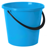 Ведро 10л Ромашка голубой 02013