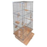 Клетка д/птиц ТУТТИ-3 ECO 42*30*94см (укомплект) бежевый /46222/Дарэлл Клетка д/птиц ТУТТИ-3 ECO 42*30*94см (укомплект) бежевый /46222/Дарэлл