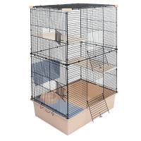 Клетка д/грыз CRAFT Шиншилла-2 58х40х65,5см разборная без наполнения беж-черн/43062беж-черн/Дарэленд Клетка д/грыз CRAFT Шиншилла-2 58х40х65,5см разборная без наполнения беж-черн/43062беж-черн/Дарэленд