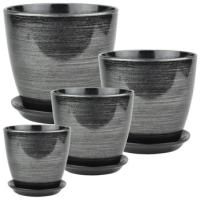 Бутон черн/серебро из 4-х 391165 Бутон черн/серебро из 4-х 391165