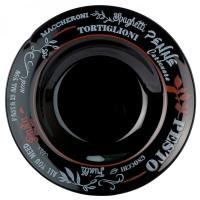 Тарелка для пасты "ФРЕНДС ТАЙМ БЛЭК" декорированная /P1073/12шт/LUMINARC