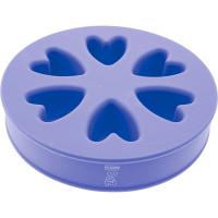 Миска двухсторонняя силиконовая темно-синяя/фиолет/Пет Лайн Миска двухсторонняя силиконовая темно-синяя/фиолет/Пет Лайн