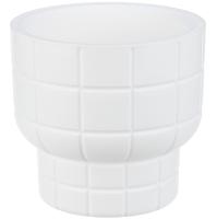 Кашпо КАРЕ D150 1л белый с вставкой М3256 /16шт/М-пласт