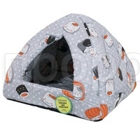 Лежанка Домик Вигвам поролоновая хлопок  МИКС 42*34*18см/DONBARON Лежанка Домик Вигвам поролоновая хлопок  МИКС 42*34*18см/DONBARON
