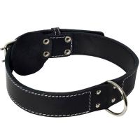 Ошейник кожа 45мм двойной с кольцом посередине 57-66см/00045031/Каскад/ Ошейник кожа 45мм двойной с кольцом посередине 57-66см/00045031/Каскад/