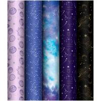 Упаковочная бумага 70*100см "В глубинах космоса" 80г/м2 глянц. ассорти 5 диз. MESHU /MS_53489/Рельеф Упаковочная бумага 70*100см "В глубинах космоса" 80г/м2 глянц. ассорти 5 диз. MESHU /MS_53489/Рельеф