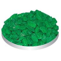 Грунт для аквариума Тритон зелёный блестящий крупный 800гр