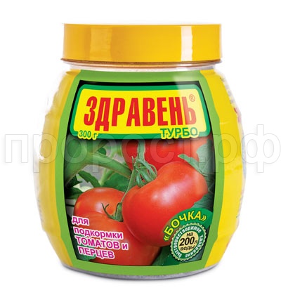 Здравень турбо для Томатов и перцев 300г банка-бочка Здравень турбо для Томатов и перцев 300г банка-бочка